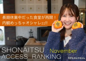 おしゃれな暖炉のある部屋で柿を両手にもって笑顔の女性