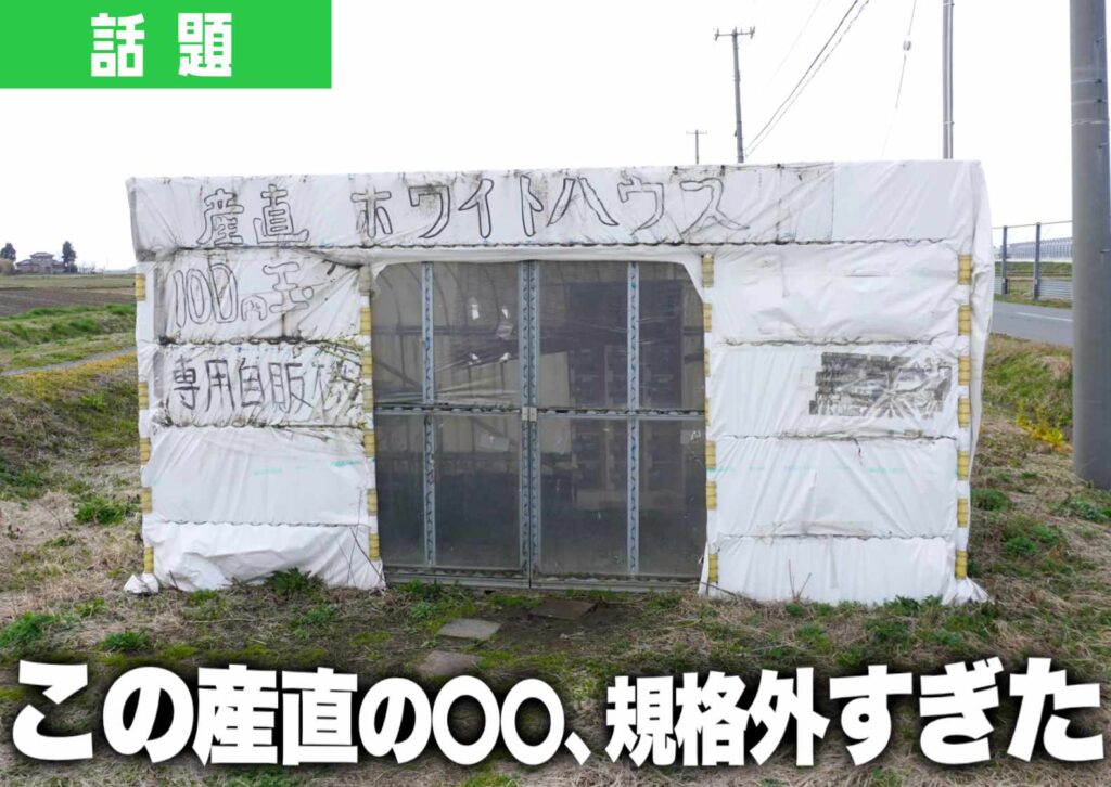 酒田市安田一にある産直ホワイトハウスの外観