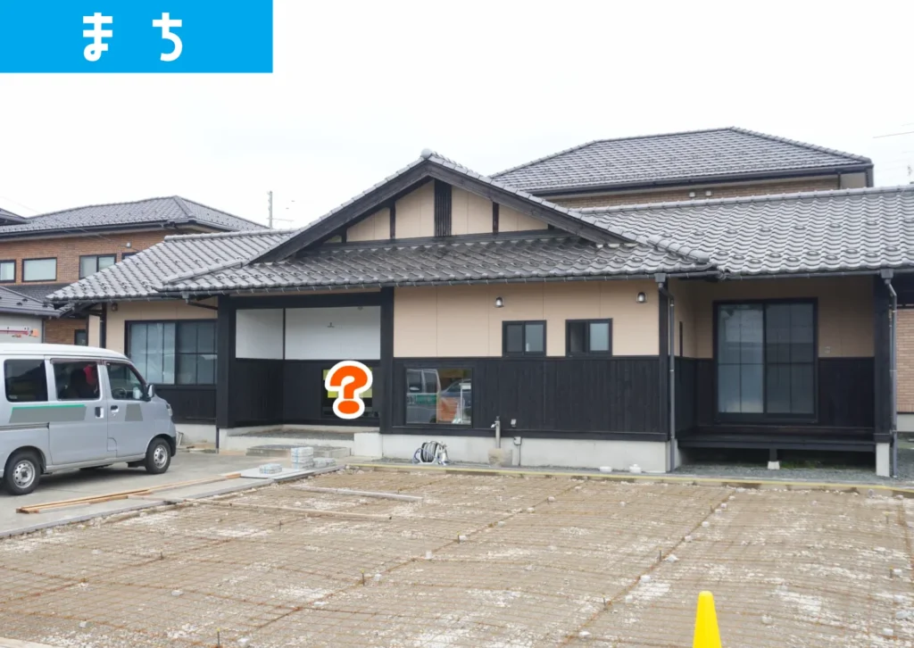 酒田市砂越の元･食酒房 二代目 さだきちの跡地で改装工事が始まっている様子