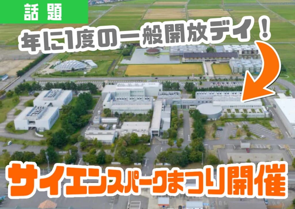 鶴岡サイエンスパークの上空画像